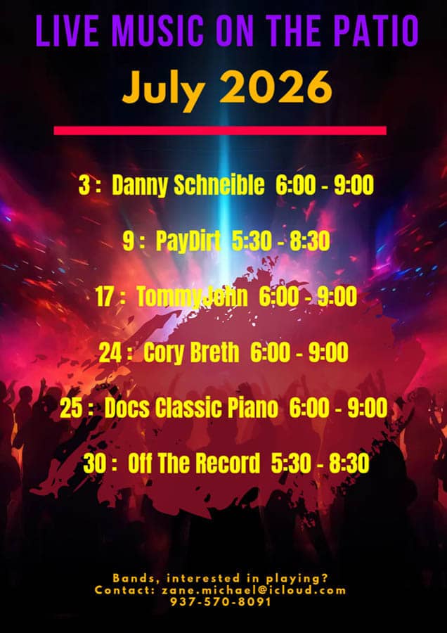Boscoe's Place Live Music on the Patio | July 2026