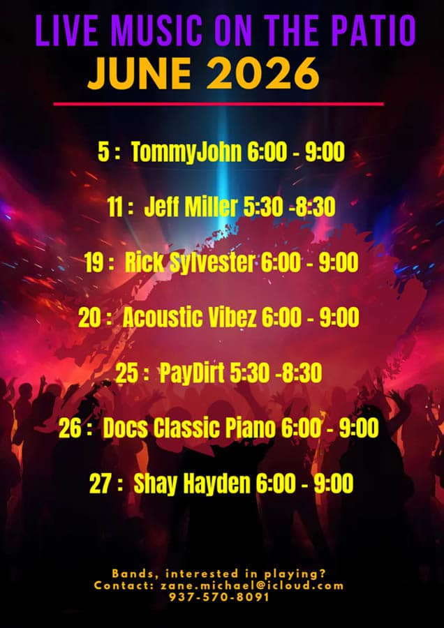 Boscoe's Place Live Music on the Patio | June 2026