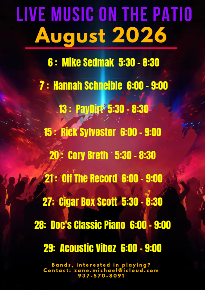 Boscoe's Place Live Music on the Patio | August 2026